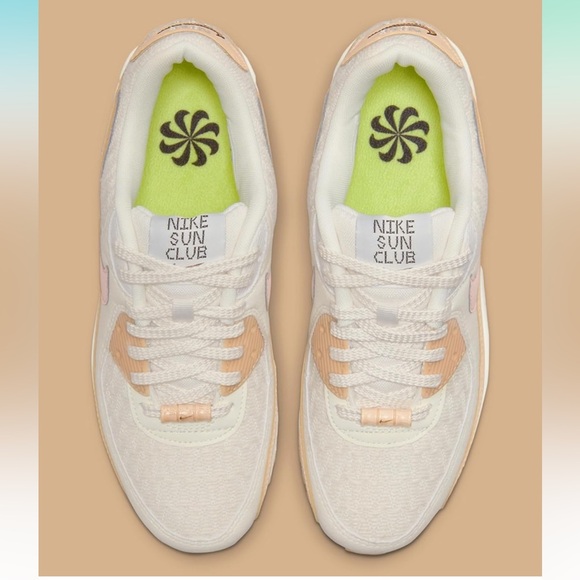 Women’s Air Max 90 SE 'Sun Club - Sail Arctic Orange EUC side 8 - Picture 5 of 13
